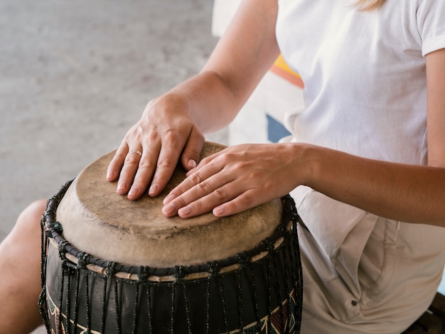 The Art and Hand Technique of Drummer